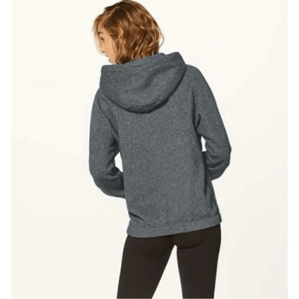 Lululemon Warm For Winter Hoodie Heather Speckled Black 6 - Picture 3 of 7